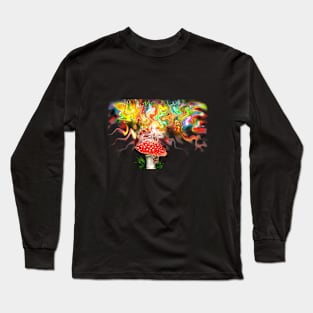 Mystic Toadstool, magic mushroom Long Sleeve T-Shirt